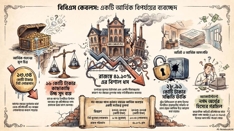 আর্থিক অনিয়মে ডুবছে বিবিএস ক্যাবলস ও বিবিএস পিএলসি